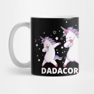 Unicorn Dadacorn Fathers DayFunny Dadacorn Fatherly 98 magic Mug